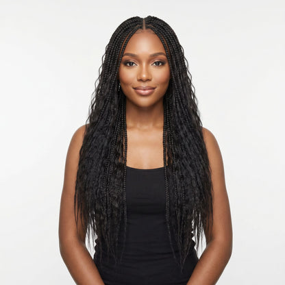 16" Kinky Straight Feather Crochet