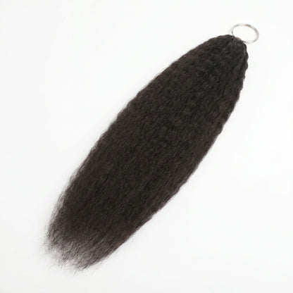 16" Kinky Straight Feather Crochet