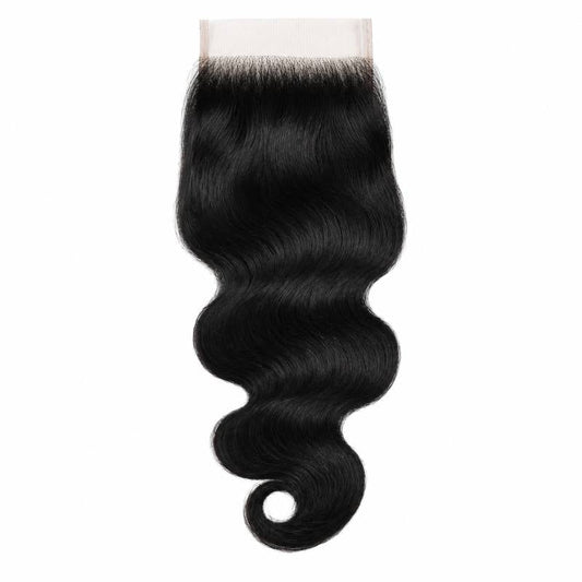 Jet Black Body Wave 4x4 HD Lace Closure