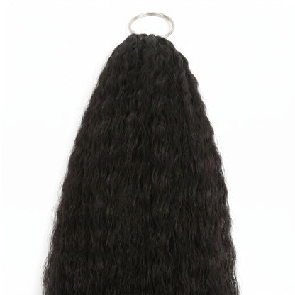 20" Kinky Straight Feather Crochet