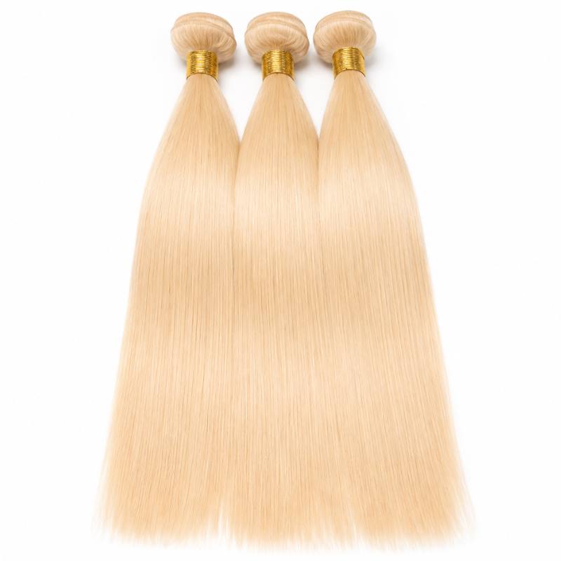 Blonde Straight Human Hair Bundle Set