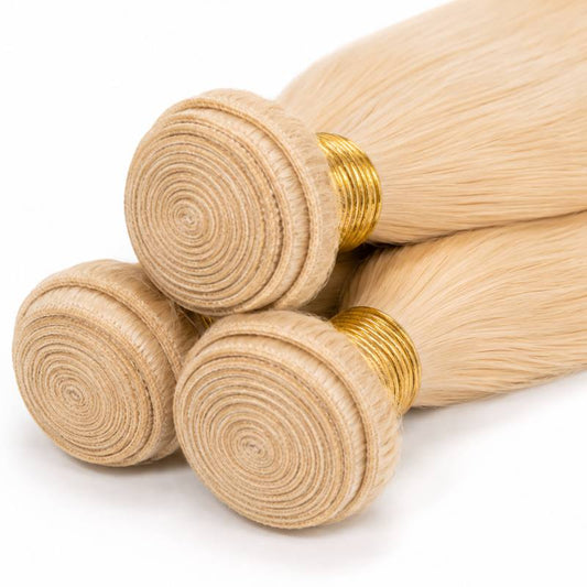 Blonde Straight Human Hair Bundle Set