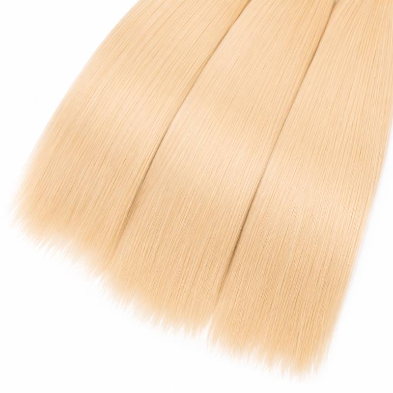 Blonde Straight Human Hair Bundle Set