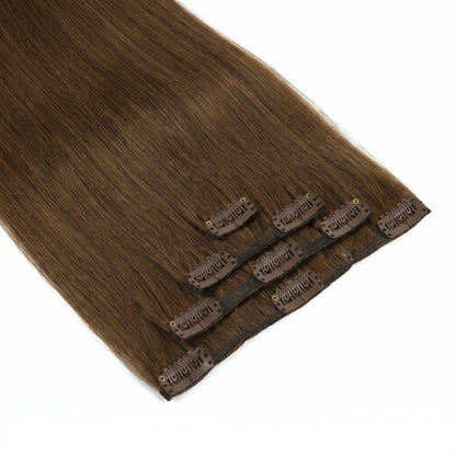 Chocolate Brown Seamless Clip-ins