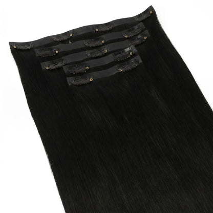 Jet Black Invisible Clip-ins