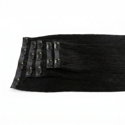 Jet Black Seamless Clip-ins