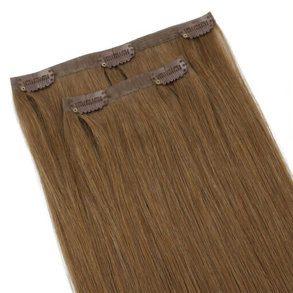 Medium Chestnut Brown Seamless Clip-ins