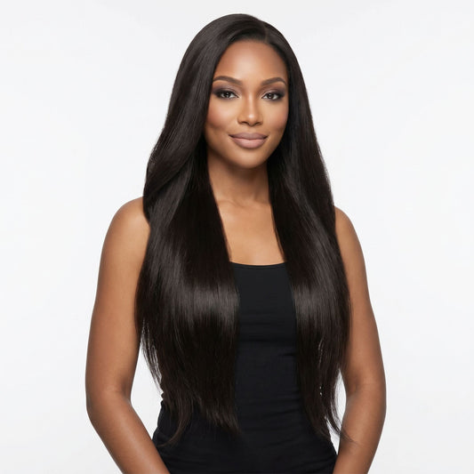 Off Black Invisible Clip-ins