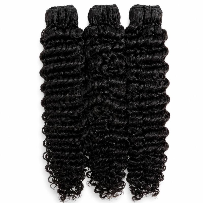 Raw Burmese Curly Human Hair Bundle Set