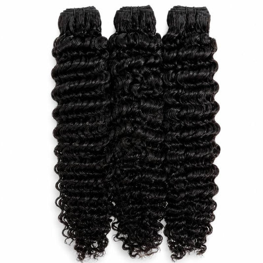 Raw Burmese Curly Human Hair Bundle Set