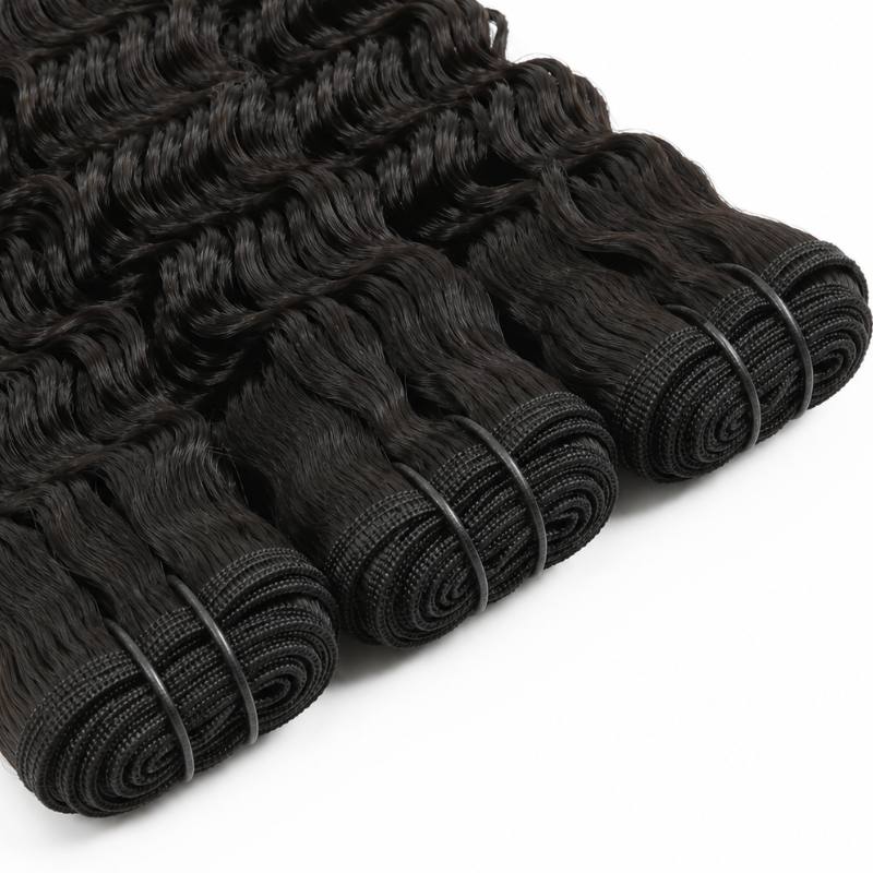 Raw Burmese Curly Human Hair Bundle Set