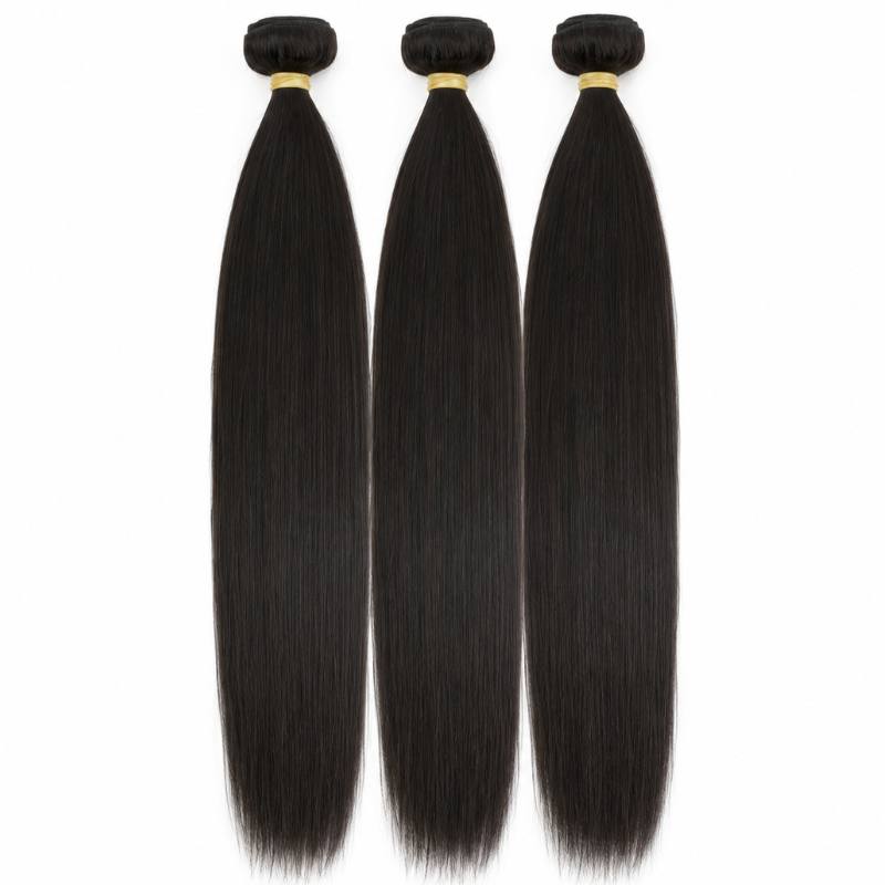 Raw Straight Human Hair Bundle Set